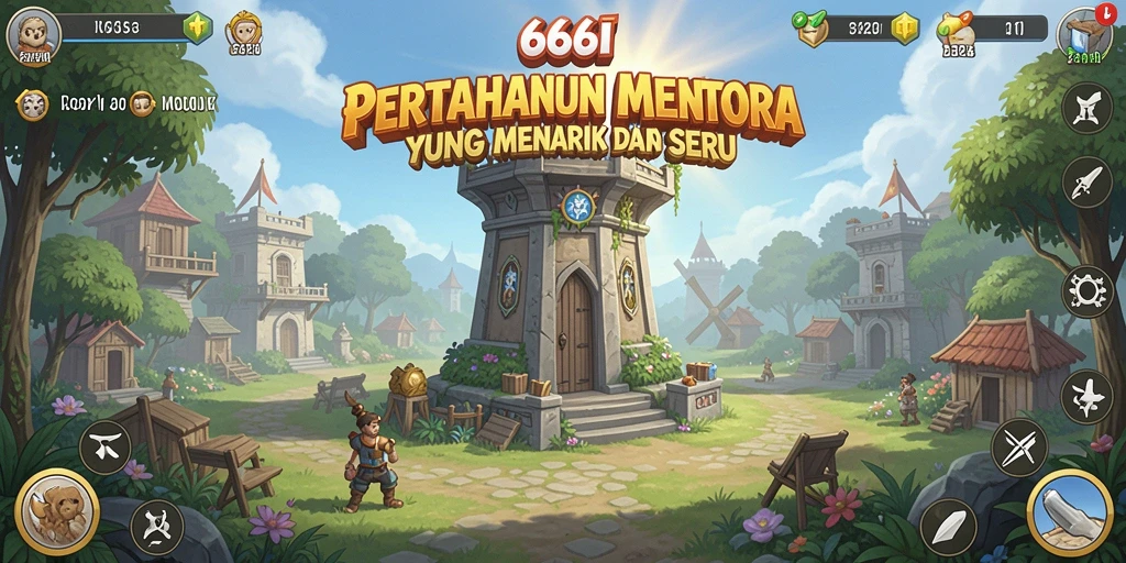 Tangkapan layar menunjukkan aksi mendebarkan dalam gameplay Tower Defense.