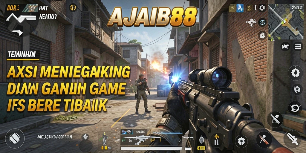 Tangkapan layar AJAIB88 menunjukkan aksi seru dalam permainan FPS.