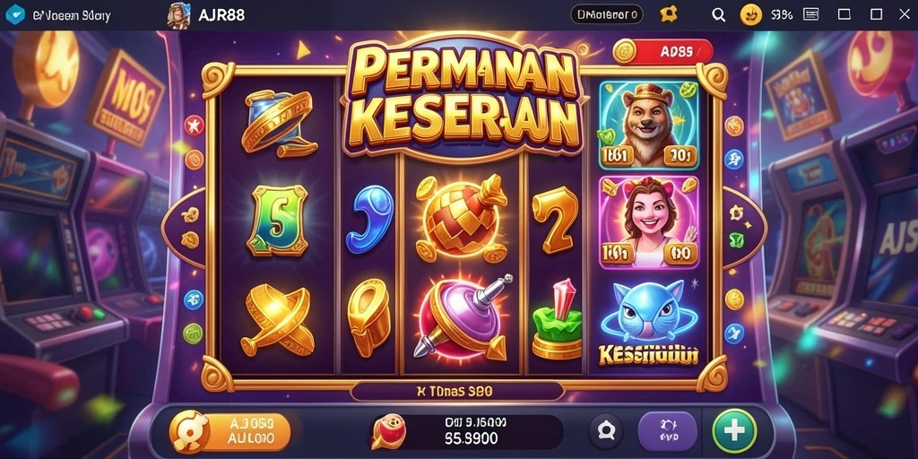 Tampilan gameplay menarik AJR88 dengan berbagai pilihan slot.