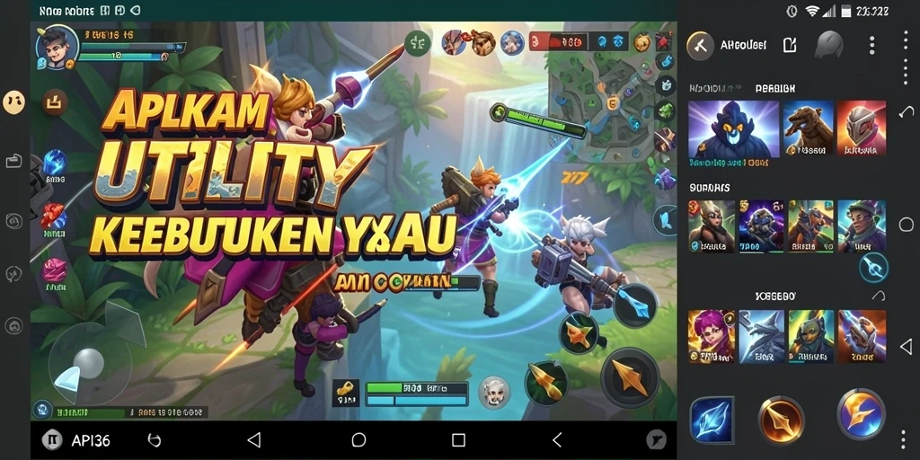 Tampilan utama API36 yang menampilkan fitur aplikasi Utility.