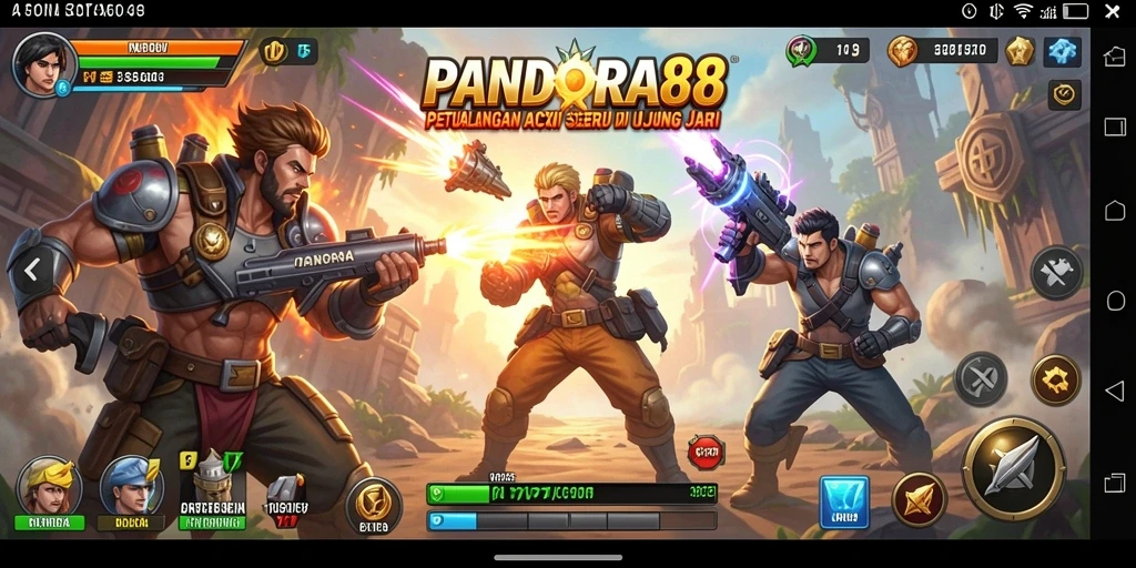 Tampilan gameplay PANDORA88 yang penuh aksi dan menegangkan.