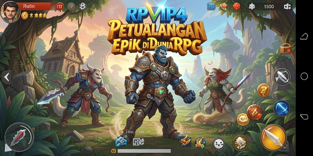 Tampilan gameplay RPVIP4 yang menakjubkan dan penuh aksi.