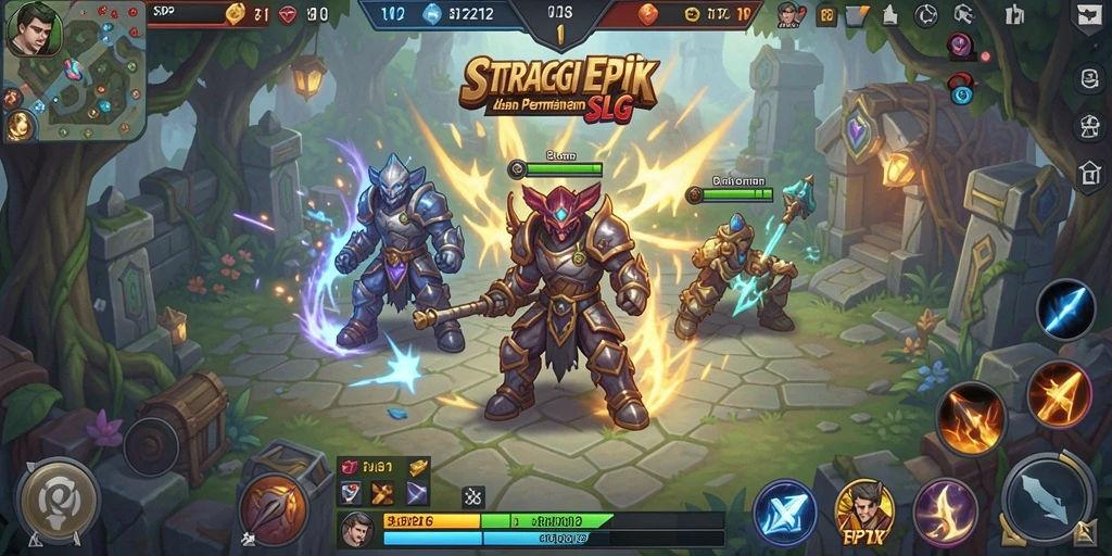 Tangkapan layar gameplay SP212 menampilkan pertempuran strategi yang mendebarkan.